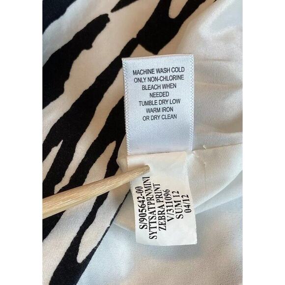 Banana Republic x Trina Turk Summer 2012 Zebra Print Pencil Skirt Lined ~ Size 8 - Picture 13 of 16